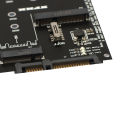 M.2 NGFF MSATA SSD to SATA 3.0 Adapter 2 in 1 Converter Card for PC Laptop. 
