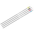 Silk Road Traders Musen MSTJ-70HS ID 5.2mm Carbon Fiber Arrows - Spine 700 - 29 Inches - Fixed Inserted Tip - Recreational Arrows - 12 Pcs. 
