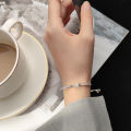 Bow bracelet women's niche design light luxury pull-out bracelet jewelry girlfriend tokens. 