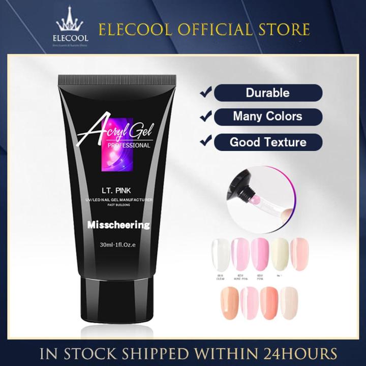 Nail Quick Extension Gel Soak Off UV LED Acrylic Crystal White Clear Pink Semi Permanent Gel Nail Polish UV Construction Gel