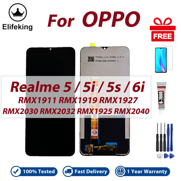 LCD For OPPO Realme 5 5i 5s 6i Display Touch Screen Digitizer Assembly Replacement Parts RMX2030 RMX2032 RMX2040