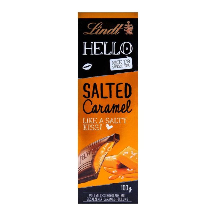 Lindt Hello Salted Caramel Chocolate 100g