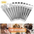 Buy 12 Pcs Section Hair Clip for Women and Girls - Crocodile Clips, Great Hold & Durability 12pcs Hair styling duck-billed clip hand push ripple clip perm-dyed hairstyle partition clip stainless steel positioning clip. 