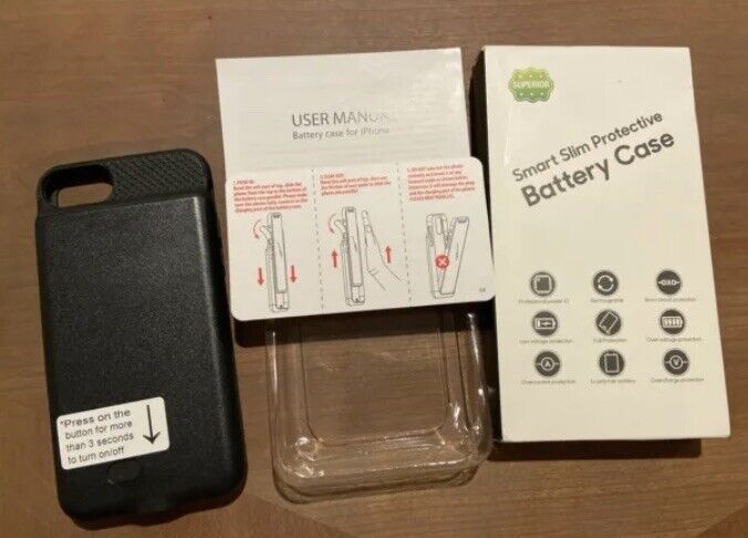 KKD Power Superior Smart Slim Protective Battery Case Mophie iPhone 6,6s,7,8,SE