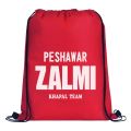 Drawstring Bag-Red. 