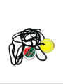 Cricket Hanging soft tap Ball with tape for /Practicing Ball Cricket Hanging Tennis ball With high Quilty Rope Ball 100%/ Knockings Ball with Attached String/Rope/Cord for Players, Beginner /Hand-Eye Coordination. 