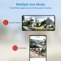 6MP Dual Lens Latest 6MP 3+3 MP PTZ WIFI IP Camera HD Outdoor Security Video Surveillance Camera Auto Tracking Night Vision Two Way Audio Wireless Camera. 