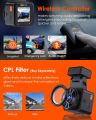 Vantrue E1 2.7K WiFi Mini Dash Cam, Voice Control Front Car Dash Camera. 