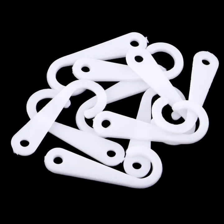 50x%20Plastic%20J%20Hooks%20Fasteners%20for%20Socks%20T-Shirts%20Retail%20Display%20Hanger%20White%20-%20Image%205