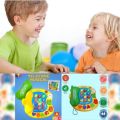 Musical Toy Telephone for children kids with light and sound animals telephone interactive educational didactic piano bb 19 keys. 