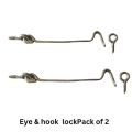 Hook and Eye Lock / Hook Latch with Eye, Barn Lock for Door and Windows.. 