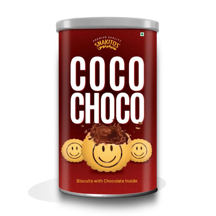 Fm Foods Snakitos Coco Choco Can (Biscuits with Chocolate Inside)