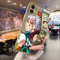 YIWESAN for VIVO V11 Case With Wristband Thin Frosted Transparent Hard Full Cover Camera Silicone Softcase Fashion Demon Slayer Pattern Casing Shockproof Protection Cases. 