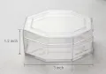 Caralic Glass Jewelary and Accessories Box Case, Storage Case Transparent. 