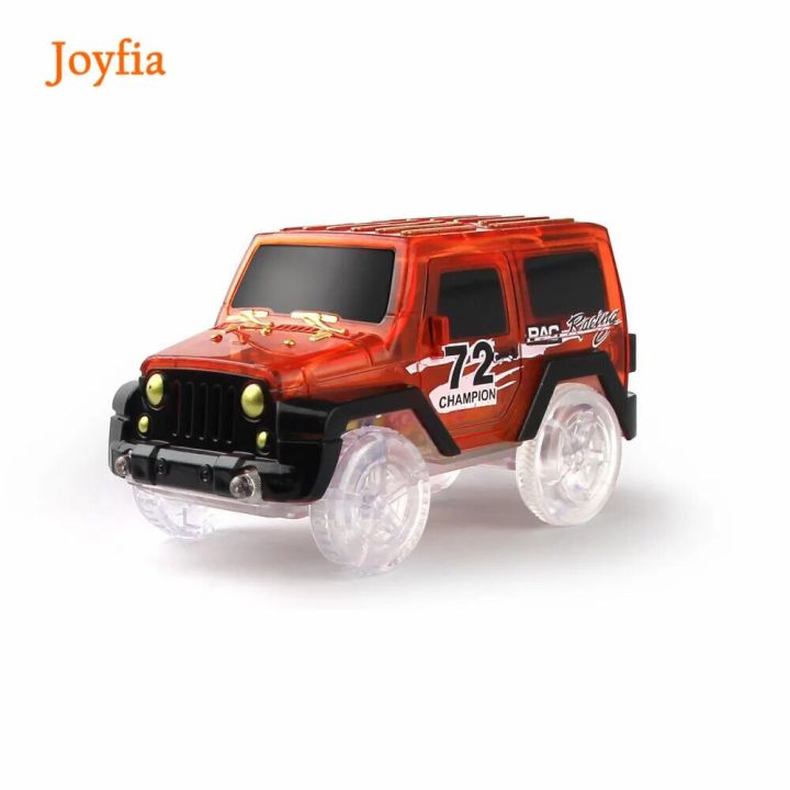 DIY Magical Glowing Racing Track Set with LED Car Flexible  Racing Tracks Railway Educational Car Toys for Boys Children Gift