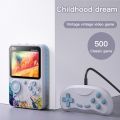 G5 Built-in 500 Game Console Classic Coloured Games 3.0 Inch Screen Support 2 Players Portable Retro Video Game Console. 