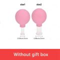 2Pcs Vacuum Cupping Cups Set Rubber Head Glass Anti Cellulite Massage Chinese Therapy Face Cupping Set Facial Rejuva Cup. 