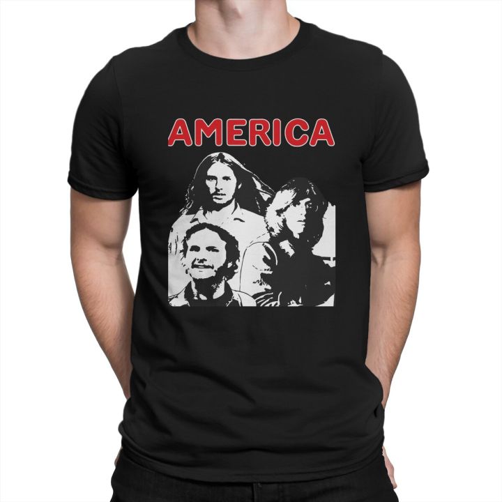Men's America Band Rock For Band T Shirt R.E.MBand Cotton Clothes Unique Short Sleeve O Neck Tee Shirt Original T-Shirt