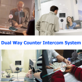 Counter Window Dual Way Intercom System. 