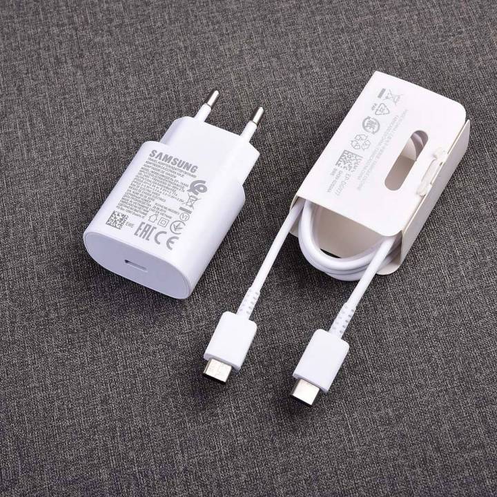Samsung Note 10 Super Fast Charger 25w Usb PD quick wall charging adapter usb type-c cable for Galaxy Note10 plus 10+ S20 S10 S9