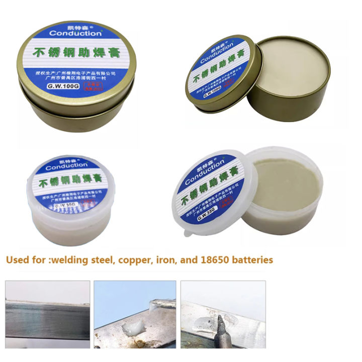 SAKURA Quick Soldering Flux paste Solders paste For Stainless Steel galvanized Sheet/Copper/Iron/Aluminum Brazing/18650 Battery