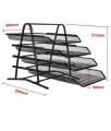 Heavy Duty Metal 4 Tier story Desktop Document Letter Tray. 