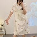 confinement clothes summer thin pajamas dress postpartum lactation 5 months pregnant women postpartum nursing skirts plus size summer dress. 