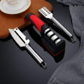 Title: Kitchenly 4-in-1 Professional Knife & Scissor Sharpener – Adjustable Manual Sharpening Tool. 