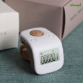 Digital Finger Tally Counter 6 Channels Backlight Time Prayer Silicone Ring Rechargable Tasbeeh Counter | ABS Plastic Tasbih With LED. 