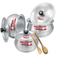 Mr Sky Sipry Metal Finish Export Quality Cookware set 8pcs set. 