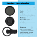 52mm Phone Lens Filter with Clip for Smartphone Universal ND2-400 Variable Filter for Mobile Phone Camera Lens. 