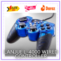 Branded LANJUE L4000 Game Joystick Wired Game Controller Gaming Joypad Joy Stick USB Gamepad For Win7/8/10 XP For PC Laptop Vibration. 