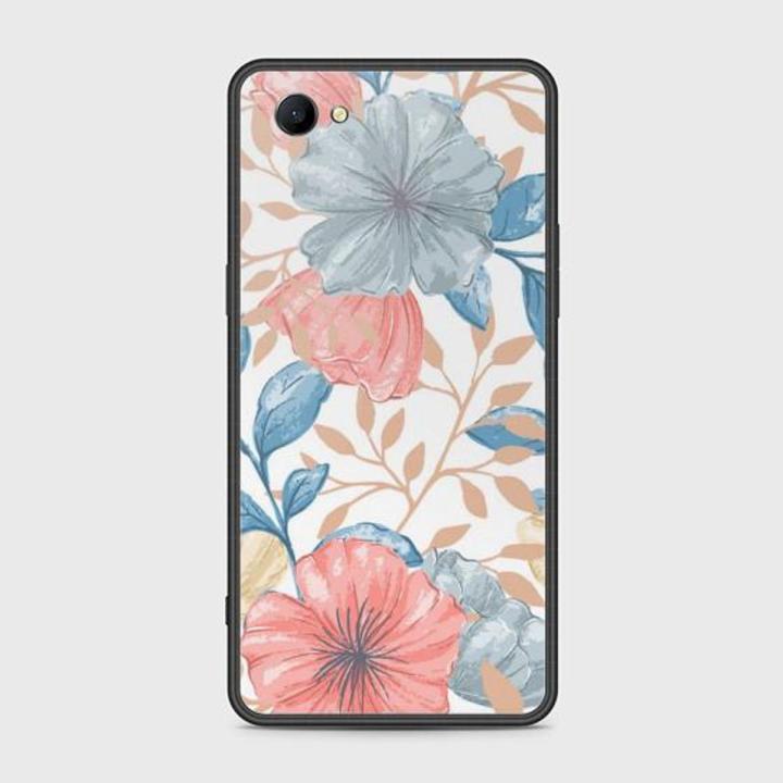 Oppo A3 Cover - SkinLee HQ Infinity Glass Case (Soft) - Seamless Flower - SKINLEE-613-1-586-162