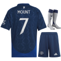 Man United Away T-shirt and Shorts Football Kit new design 2024/2025 Adults and Kids Sizes Available. 