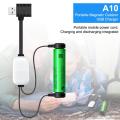 【All Of Me】A10 18650 Battery Charger Li-ion Batteries Multifunction Magnetic USB Charging/Discharging Power ForXiaomi. 