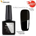 Venalisa Tempered No Wipe Top Coat Base Gel Top Coat Matte Top Nail Gel 7.5ML All Nails Base Top Gel neon color nail polish gel. 