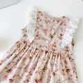 Princess Lace Baby Girls Sleeveless Dress Cute Flower Cotton Infants Kids Girls Dresses Summer. 