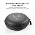 Baseus Portable Earphones Earbuds Carrying Bag Case Memory Card USB Cable Waterproof Organizer Box. 