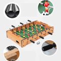 Mini Football Wooden Table Board Game Play Set Soccer Game with 6 Rods For Kids. 