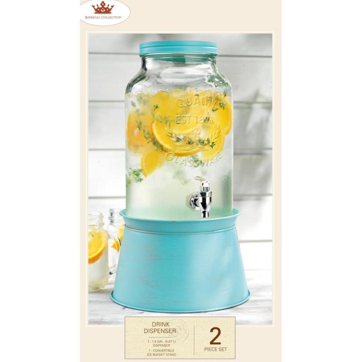 IMPERIAL CROCKERY STORE JUICE AND WATER BEVERAGE GLASS DISPENSER WITH STAND -5.67LITRE