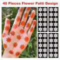 Finger Mehndi Stencils for Girls Hand Bridal Sticker, Mehndi Stickers ( NW 0027 ). 
