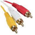 Black 1.5m HDMI Male to 3 RCA Audio AV Cable Adapter For HDTV 1080P. 