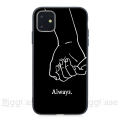 Girls Bff Best Friends Forever Black Soft Phone Cases Cover For iPhone 14 11 12 13 15 PRO X S MAX XR 7 8Plus Cute Couple Capinha. 