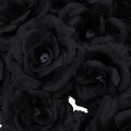 60 Pcs Black Rose Artificial Silk Flower Party Wedding House Office Garden Decor DIY. 
