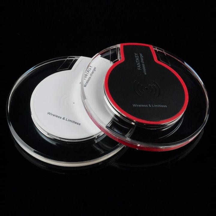 Qi Wireless Charger Crystal Round Charging Pad Docking Dock Station For IPhone X 8 Plus For Samsung Galaxy Note 8 S8 S7 S6 Edge