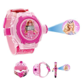 Barbi-e Projector Light Digital Watch For Kids, Kids Projector Wrist Watch 24 Images Increase your child mind creativity  through these images. 