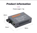 Media Converter HTB-3100 Fiber Optical Single Mode Single Fiber SC Port 25KM External Power Supply 10/100M. 