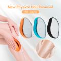 Crystal Physical Hair Removal Eraser Glass Hair Remover Painless Epilator Easy Cleaning Reusable Body Care Depilation Tool. 