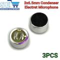 3PCS MIC Capsule Electret Condenser Microphone. 