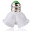 2 Way Screw E27 LED Base Light Lamp Bulb Socket. 
